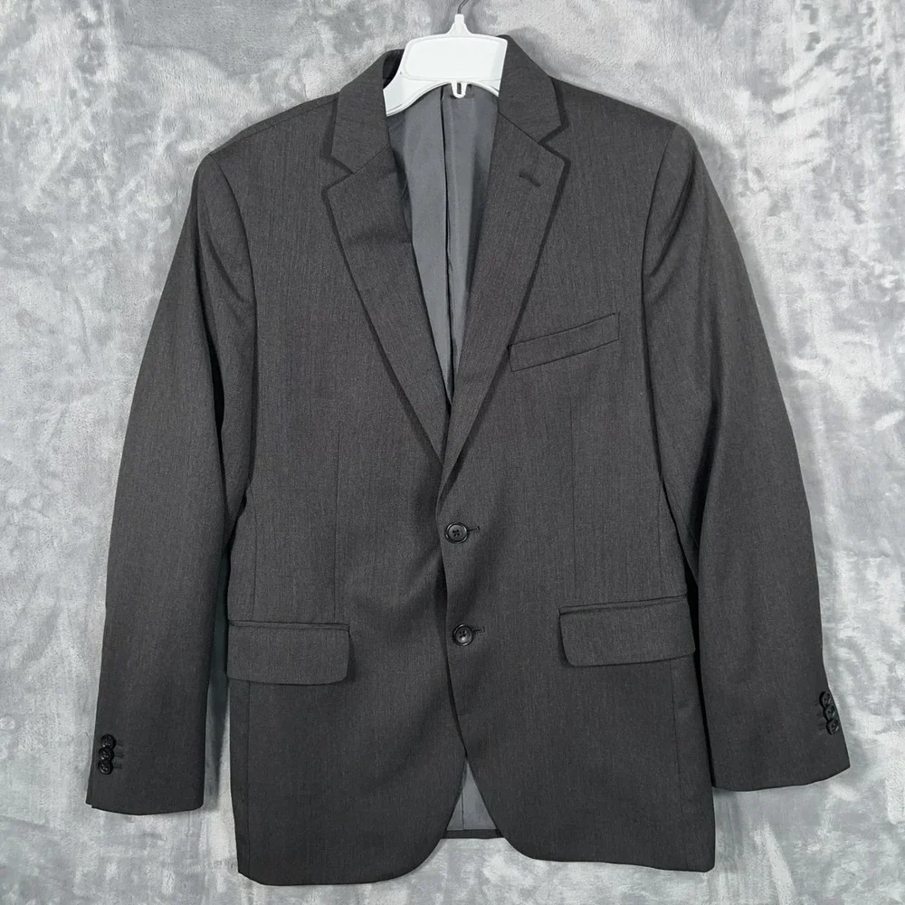 Banana Republic Suit Jacket Mens 38S Short Gray Blazer Wool Tailored Lanificio